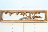 余白を残し上品に深彫りされた極上彫刻の欄間 EZ1628ab 在庫(a:0 b:1)枚