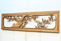 余白を残し上品に深彫りされた極上彫刻の欄間 EZ1628ab 在庫(a:0 b:1)枚