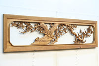 余白を残し上品に深彫りされた極上彫刻の欄間 EZ1628ab 在庫(a:0 b:1)枚