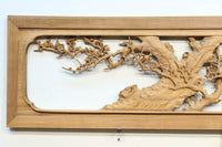 余白を残し上品に深彫りされた極上彫刻の欄間 EZ1628ab 在庫(a:0 b:1)枚