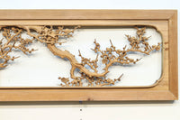 余白を残し上品に深彫りされた極上彫刻の欄間 EZ1628ab 在庫(a:0 b:1)枚