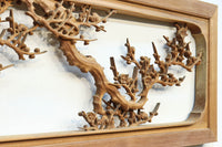 余白を残し上品に深彫りされた極上彫刻の欄間 EZ1628ab 在庫(a:0 b:1)枚