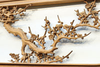 余白を残し上品に深彫りされた極上彫刻の欄間 EZ1628ab 在庫(a:0 b:1)枚