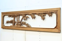 余白を残し上品に深彫りされた極上彫刻の欄間 EZ1628ab 在庫(a:0 b:1)枚