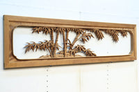 余白を残し上品に深彫りされた極上彫刻の欄間 EZ1628ab 在庫(a:0 b:1)枚