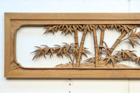 余白を残し上品に深彫りされた極上彫刻の欄間 EZ1628ab 在庫(a:0 b:1)枚