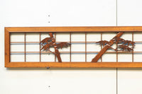 穏やかな色彩に竹の彫刻を添えた欄間 EZ1696 在庫1枚