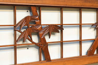 穏やかな色彩に竹の彫刻を添えた欄間 EZ1696 在庫1枚