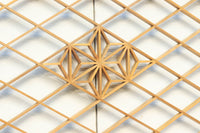 菱格子に組子模様が浮かぶ上品な欄間 EZ1703 在庫1枚