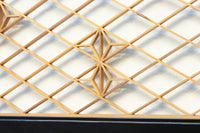 菱格子に組子模様が浮かぶ上品な欄間 EZ1703 在庫1枚