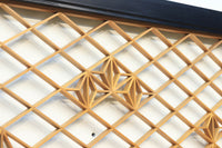 菱格子に組子模様が浮かぶ上品な欄間 EZ1703 在庫1枚