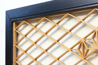 菱格子に組子模様が浮かぶ上品な欄間 EZ1703 在庫1枚