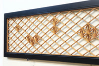 菱格子に組子模様が浮かぶ上品な欄間 EZ1703 在庫1枚