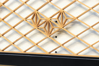 菱格子に組子模様が浮かぶ上品な欄間 EZ1703 在庫1枚