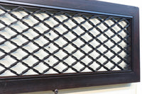 落ち着いた面持ちを松皮菱格子が華やかに飾る欄間 EZ1704 在庫1枚