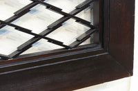 落ち着いた面持ちを松皮菱格子が華やかに飾る欄間 EZ1704 在庫1枚