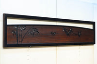 竹の透かし絵が浮かぶ風情ある欄間 EZ1706 在庫1枚