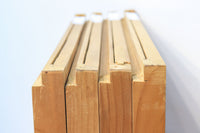 勇ましく凛々しさのある竹虎を描いた木地色の欄間・書院セット EZ1730 在庫5枚1組