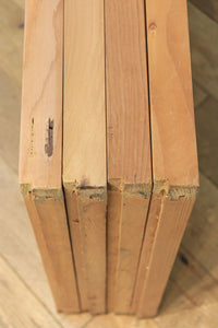 勇ましく凛々しさのある竹虎を描いた木地色の欄間・書院セット EZ1730 在庫5枚1組