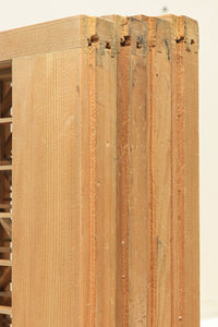 勇ましく凛々しさのある竹虎を描いた木地色の欄間・書院セット EZ1730 在庫5枚1組