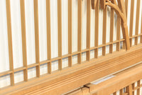 勇ましく凛々しさのある竹虎を描いた木地色の欄間・書院セット EZ1730 在庫5枚1組