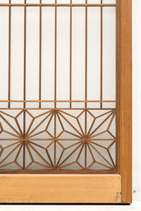 大振りの角麻組子が映えるスリガラス入り書院 EZ1748 在庫1枚