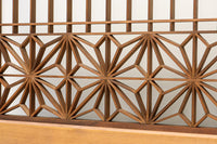 大振りの角麻組子が映えるスリガラス入り書院 EZ1748 在庫1枚