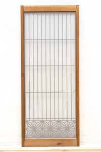 大振りの角麻組子が映えるスリガラス入り書院 EZ1748 在庫1枚