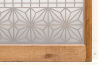 大振りの角麻組子が映えるスリガラス入り書院 EZ1748 在庫1枚