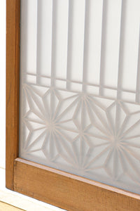 大振りの角麻組子が映えるスリガラス入り書院 EZ1748 在庫1枚