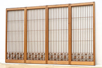 大振りの角麻組子が映えるスリガラス入り書院 EZ1748 在庫1枚