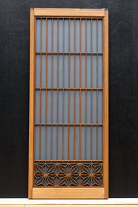 大振りの角麻組子が映えるスリガラス入り書院 EZ1748 在庫1枚