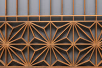 大振りの角麻組子が映えるスリガラス入り書院 EZ1748 在庫1枚