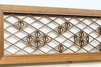 軽やかに並ぶ麻の葉組子が可愛らしい欄間 EZ1795 在庫1枚