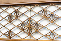 軽やかに並ぶ麻の葉組子が可愛らしい欄間 EZ1795 在庫1枚