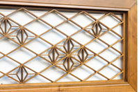 軽やかに並ぶ麻の葉組子が可愛らしい欄間 EZ1795 在庫1枚