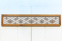 軽やかに並ぶ麻の葉組子が可愛らしい欄間 EZ1795 在庫1枚