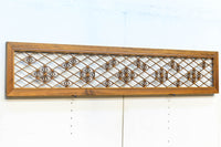 軽やかに並ぶ麻の葉組子が可愛らしい欄間 EZ1795 在庫1枚