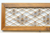 軽やかに並ぶ麻の葉組子が可愛らしい欄間 EZ1795 在庫1枚