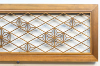 軽やかに並ぶ麻の葉組子が可愛らしい欄間 EZ1795 在庫1枚