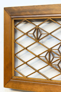 軽やかに並ぶ麻の葉組子が可愛らしい欄間 EZ1795 在庫1枚