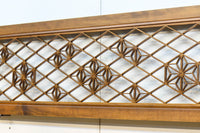 軽やかに並ぶ麻の葉組子が可愛らしい欄間 EZ1795 在庫1枚