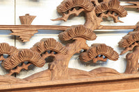 感慨深い情景を細やかに表現した深彫り彫刻欄間 EZ1851ab 在庫(a:1 b:1)枚