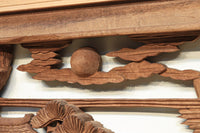 感慨深い情景を細やかに表現した深彫り彫刻欄間 EZ1851ab 在庫(a:1 b:1)枚