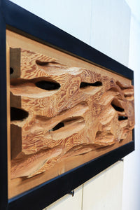 流木の自然な風合いが感じられる欄間 EZ1988ab 在庫(a:0 b:1)枚