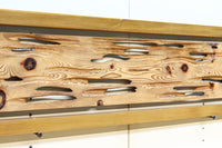 左右の葉型の霞装飾が流木板を引き立てる欄間 EZ1989 在庫1枚