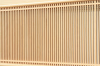 中央窓絵に縁起良い彫刻装飾を備えた縦繁欄間素材 EZ1991ab 在庫(a:0 b:1)枚