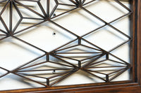 麻の葉の帯模様を施した幾何学組子の欄間 EZ1996ab 在庫(a:0 b:1)枚