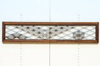 麻の葉の帯模様を施した幾何学組子の欄間 EZ1996ab 在庫(a:0 b:1)枚