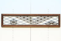 麻の葉の帯模様を施した幾何学組子の欄間 EZ1996ab 在庫(a:0 b:1)枚